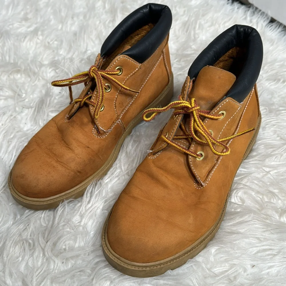 TIMBERLAND CHUKKA TAN LEATHER WATERPROOF BOOTS